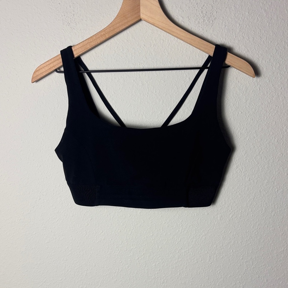 Athleta Black Strappy Sports Bra